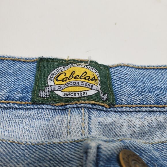Cabelas Jeans Mens Blue Medium Wash Straight Leg 905099S Outdoor Gear 42x30 - Picture 14 of 15